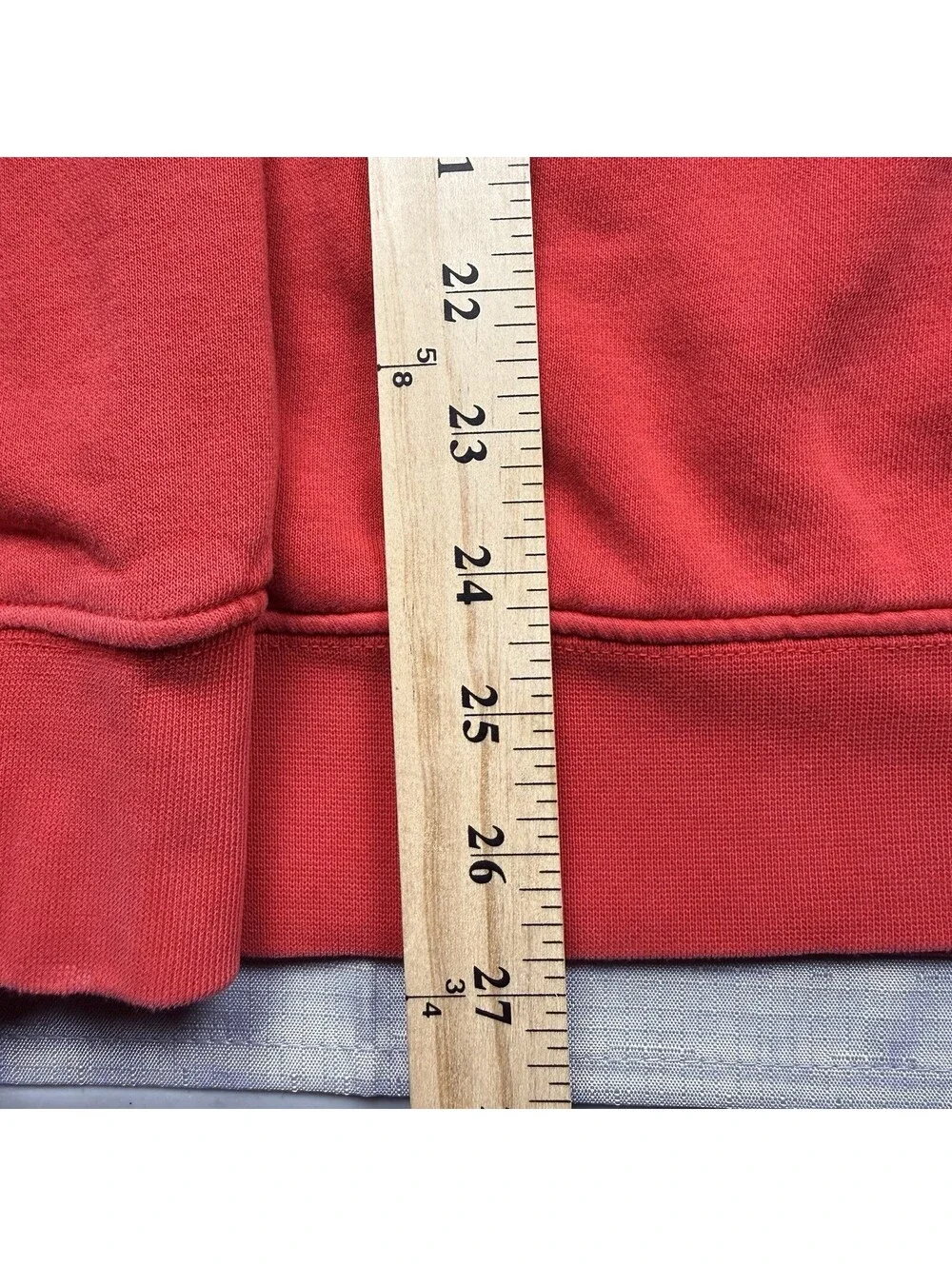 Nike Hoodie Mens Small Red Sportswear Club Fleece Pullover Sweatshirt Drawstring